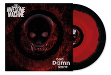 Cargar imagen en el visor de la galería, Record cover with a dark red background featuring a white skull in the center, with the text 'The Awesome Machine' and 'God Damn Rare'.
