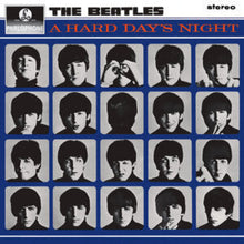 Charger l'image dans la galerie, CD cover of The Beatles album 'A Hard Day's Night' featuring a collage of black and white photos of the band members.