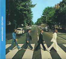 Load image into Gallery viewer, The cover image of the CD album 'Abbey Road' by The Beatles, featuring a photo of the band members crossing a road at the Abbey Road junction.