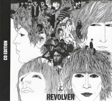 Cargar imagen en el visor de la galería, CD cover artwork for The Beatles' album 'Revolver', featuring a black and white collage of band members and related characters.