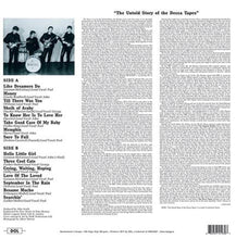 Load image into Gallery viewer, The Beatles - The Decca Tapes back vinyl record cover.