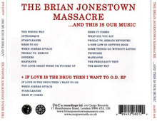 Charger l'image dans la galerie, The Brian Jonestown Massacre - ...And This Is Our Music back compact disc cover.