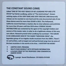 Load image into Gallery viewer, The Constant Sound - The Constant Sound.