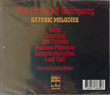 Load image into Gallery viewer, The Crooked Whispers - Satanic Melodies back compact disc cover artwork.