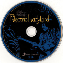 Charger l'image dans la galerie, CD cover of 'Electric Ladyland' by The Jimi Hendrix Experience with a silhouette of Jimi Hendrix playing guitar.
