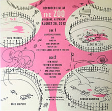 Cargar imagen en el visor de la galería, Album cover with pink and white design featuring text and illustrations, recorded at The Zoo in Brisbane, Australia.