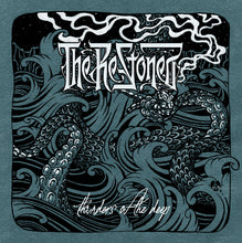 Charger l'image dans la galerie, Album cover with octopus design and text 'The Heavens' and 'Thunders of the Deep' on a teal background.