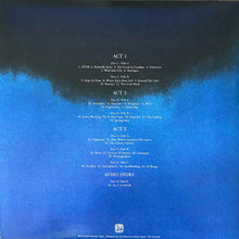 Load image into Gallery viewer, Album tracklist with text on a blue and black gradient background