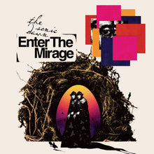 Load image into Gallery viewer, Album cover with text &#39;the sonic dawn Enter The Mirage&#39; and a stylized illustration of two people in a nest.
