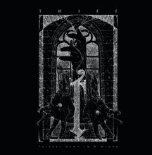 Load image into Gallery viewer, Album cover with stylized text and design elements on a black background