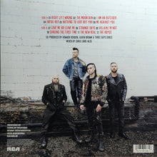 Load image into Gallery viewer, Album cover with four band members in front of a white brick wall, featuring tracklist in red text.