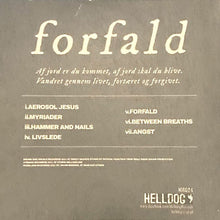 Load image into Gallery viewer, Album cover with text and tracklist on a brown background