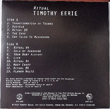 Charger l'image dans la galerie, Timothy Eerie - Ritual back album cover.