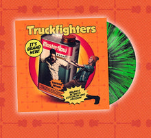 Cargar imagen en el visor de la galería, Vinyl record cover for 'Truckfighters' with a retro design featuring two men and a can.