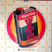 Cargar imagen en el visor de la galería, Vinyl record cover with a can labeled 'Masterflow' on a geometric patterned background