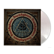 Cargar imagen en el visor de la galería, Vinyl record with a decorative cover featuring text and symbols on a white background