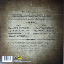 Cargar imagen en el visor de la galería, Back cover of an album with text and track listings on a brown background