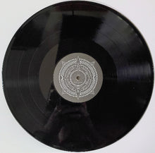 Cargar imagen en el visor de la galería, A black vinyl record with a silver center label featuring a circular geometric design, photographed against a plain white background.