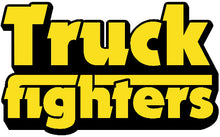 Cargar imagen en el visor de la galería, Yellow text &#39;Truck fighters&#39; on a black background