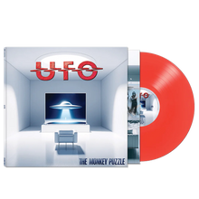 Charger l'image dans la galerie, Vinyl record and cover with UFO branding and a red record