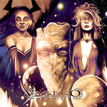 Load image into Gallery viewer, Album cover for 'Varego Epoch' featuring stylized figures and a prominent mask.