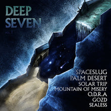 Cargar imagen en el visor de la galería, Album cover for &#39;Deep Seven vol. 1&#39; with a space-themed design featuring a mountain and celestial elements.