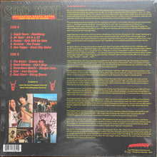 Load image into Gallery viewer, Back cover of a vinyl record with text and album art, featuring a band's name and tracklist.