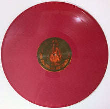 Charger l&#39;image dans la galerie, Red vinyl record with a gold label on a white background