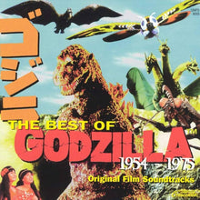 Load image into Gallery viewer, Album cover for &#39;The Best of Godzilla 1954-1975&#39; featuring Godzilla and other monsters.