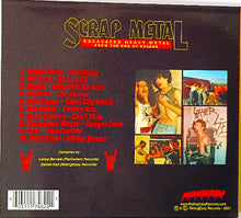 Cargar imagen en el visor de la galería, Album cover with text and images of a band, featuring the title 'Scrap Metal' and list of tracks.