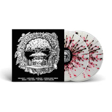 Load image into Gallery viewer, Vinyl record with black and white cover featuring an atomic bomb illustration on a white background