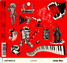 Charger l&#39;image dans la galerie, Artistic design with various elements on a red background