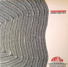 Charger l&#39;image dans la galerie, Album cover with wavy line pattern and text &#39;Videodrones After the Fall&#39; on a beige background