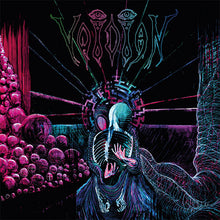Load image into Gallery viewer, Album cover art for Voidian - Through Eyes Of The Flame, featuring a colorful, intricate design with what appears to be a fantastical or cosmic scene.