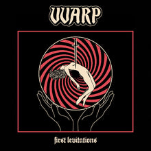 Cargar imagen en el visor de la galería, Album cover for 'first levitations' by UARP with a red and black spiral design and hands holding it.