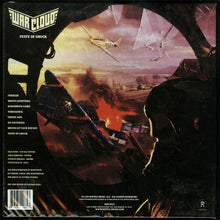 Charger l&#39;image dans la galerie, War Cloud - State Of Shock back album cover showing an airplane dogfight from the pilots perspective