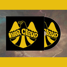Load image into Gallery viewer, CD cover with 'War Cloud' logo on a yellow and black background