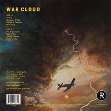 Load image into Gallery viewer, Album cover with airplane and stormy sky, featuring text and branding.