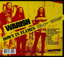 Cargar imagen en el visor de la galería, Warish - Down In Flames back album cover.