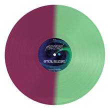 Load image into Gallery viewer, Vinyl record with a purple and green color scheme and a label in the center.
