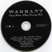 Charger l&#39;image dans la galerie, CD with &#39;Warrant&#39; album cover design on a white background