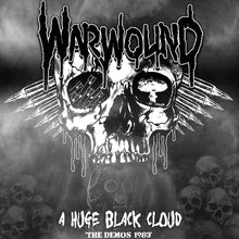 Cargar imagen en el visor de la galería, Album cover with skull design and text &#39;Warwound&#39; on a dark background