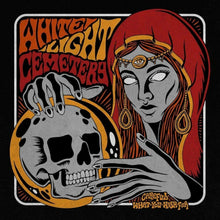Charger l'image dans la galerie, Artistic design with a skull, hand, and woman's face, featuring 'White Eight Cemeteries' text.