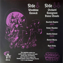 Load image into Gallery viewer, Album cover with purple illustration of a figure and text on a black background