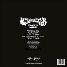 Charger l'image dans la galerie, Witchfinder - Forgotten Mansion back album cover.
