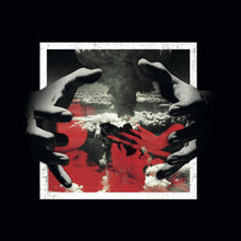 Cargar imagen en el visor de la galería, CD cover art featuring a black and white photo of hands with a red backdrop, and a smoky or foggy background, representing the album 'Chaos Reigns' by Wolves In Haze.