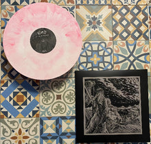 Charger l'image dans la galerie, Vinyl record and framed artwork on a patterned tile background