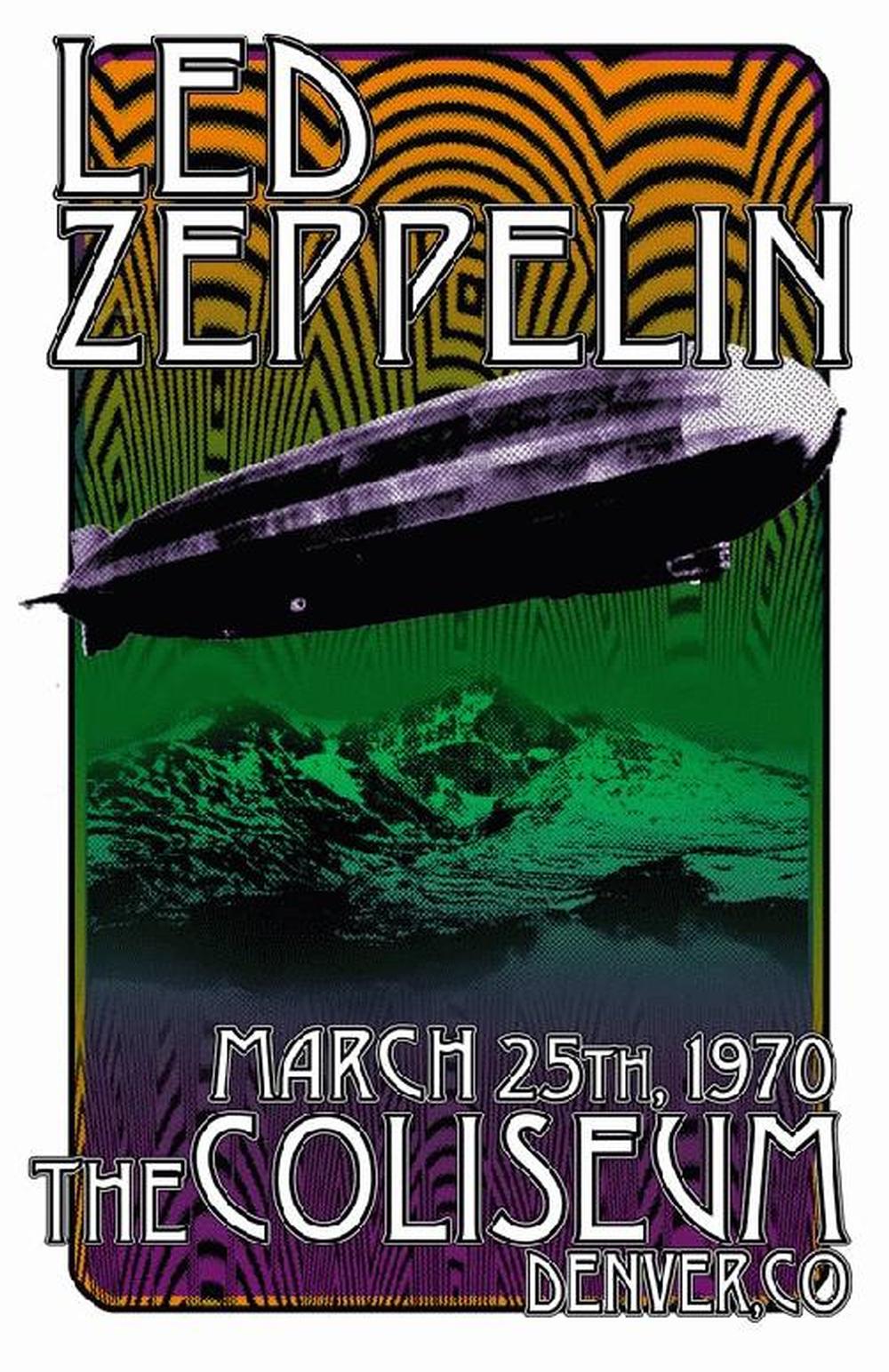 Led Zeppelin - Denver 1970 (Poster)