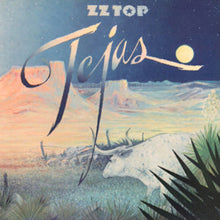 Cargar imagen en el visor de la galería, Album cover for 'Tecjas' by ZZ Top with desert landscape and cacti.