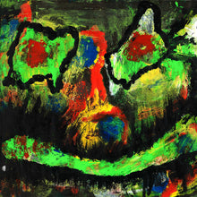 Cargar imagen en el visor de la galería, Abstract painting with vibrant colors and dynamic shapes